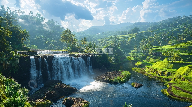 高清大图下载【趣麦麦图】瀑布68