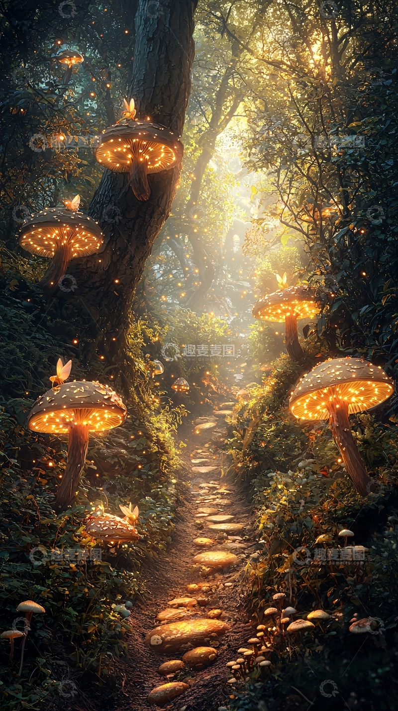 高清大图下载【趣麦麦图】梦幻森林小径