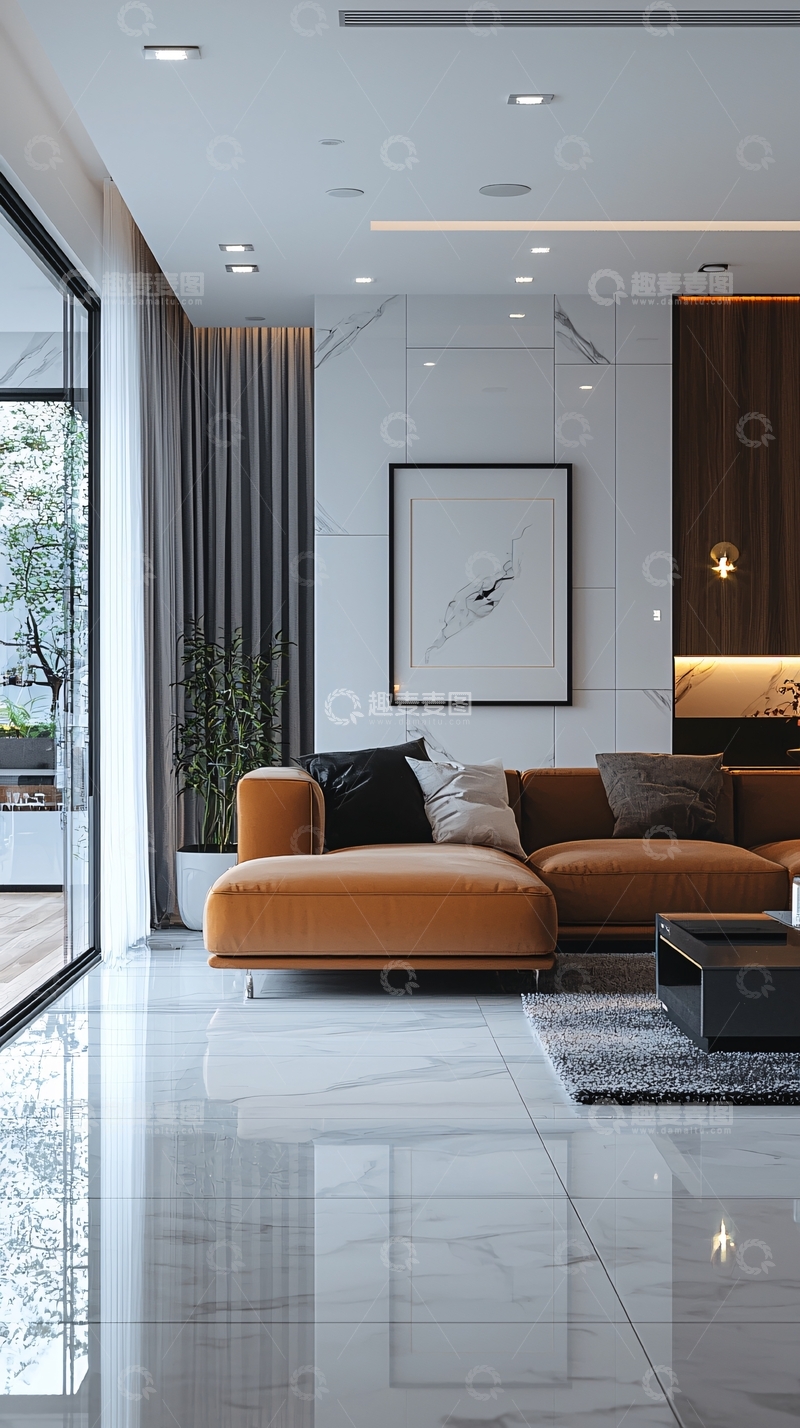 高清大图下载【趣麦麦图】现代简约客厅设计