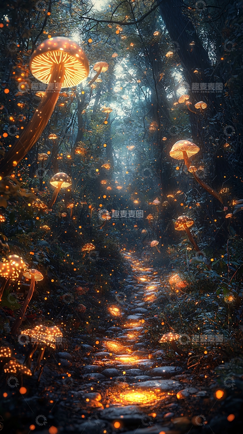 高清大图下载【趣麦麦图】梦幻森林小路88