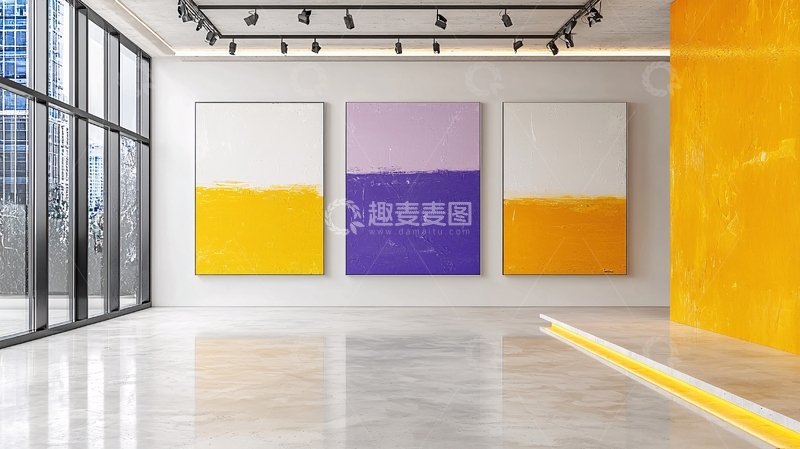高清大图下载【趣麦麦图】现代艺术画廊室内设计