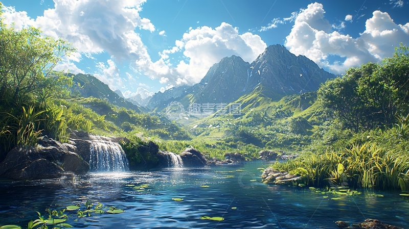 高清大图下载【趣麦麦图】山清水秀的自然风光