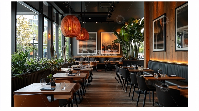 高清大图下载【趣麦麦图】高档餐厅室内设计