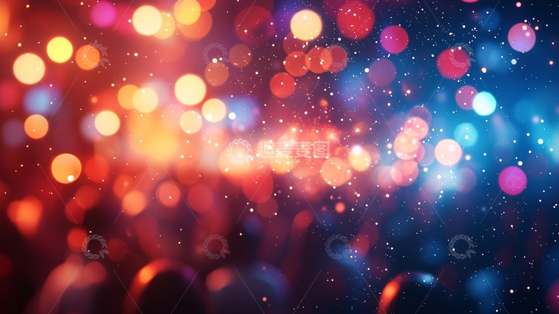 高清大图下载【趣麦麦图】绚丽多彩的灯光背景