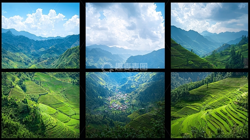 高清大图下载【趣麦麦图】梯田风光22