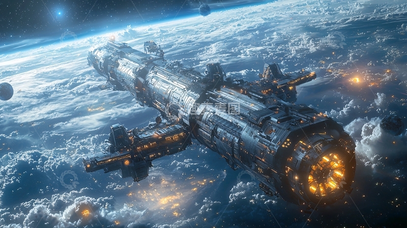 高清大图下载【趣麦麦图】宇宙飞船