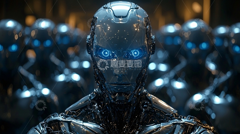 高清大图下载【趣麦麦图】未来机器人军团