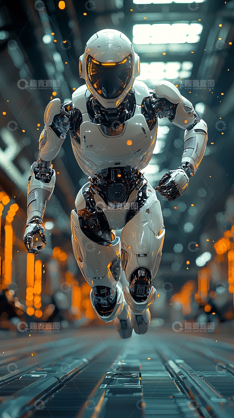 高清大图下载【趣麦麦图】未来科技感机器人