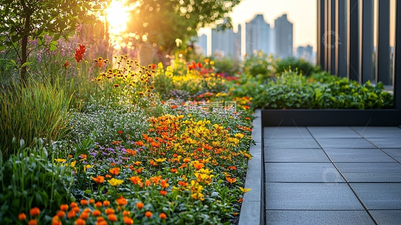 高清大图下载【趣麦麦图】城市屋顶花园