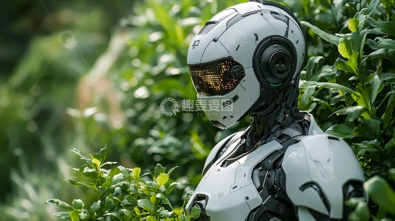 高清大图下载【趣麦麦图】未来感机器人