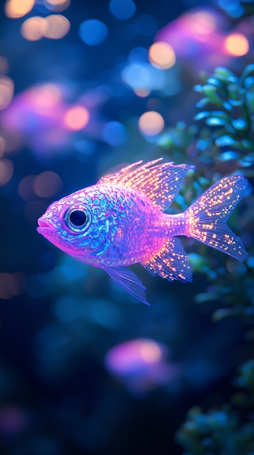 梦幻霓虹小鱼