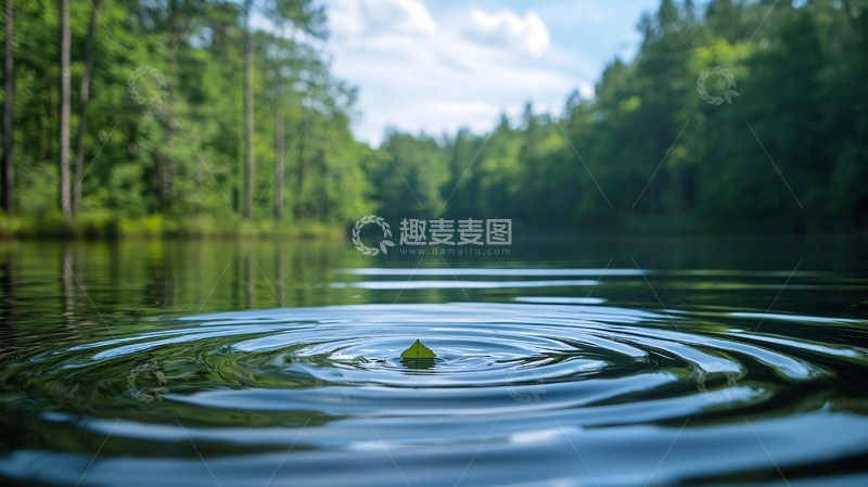 高清大图下载【趣麦麦图】湖面涟漪