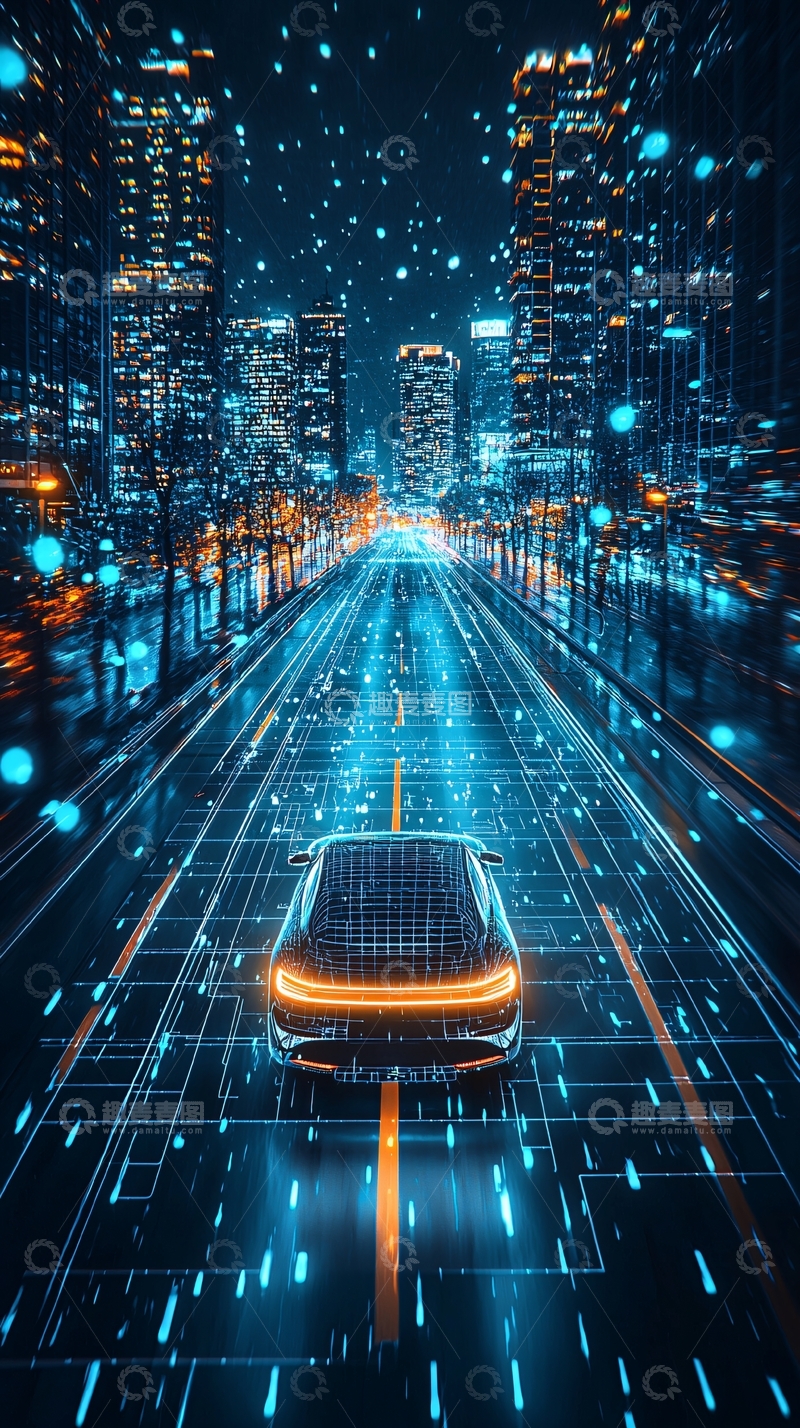 高清大图下载【趣麦麦图】未来都市夜景286