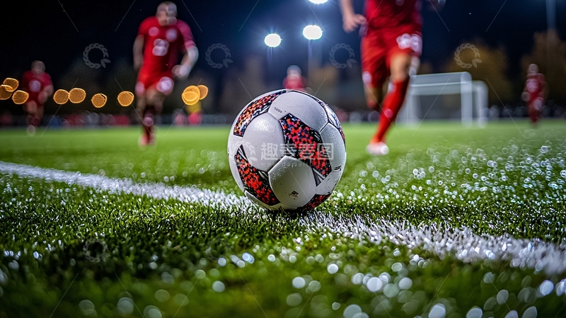 高清大图下载【趣麦麦图】足球比赛夜间镜头