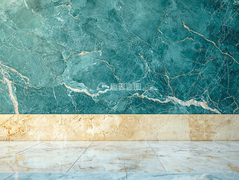高清大图下载【趣麦麦图】碧绿色大理石墙面背景