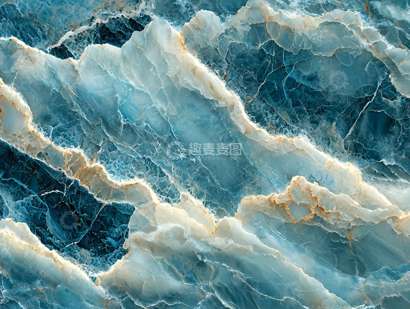 高清大图下载【趣麦麦图】蓝色纹理的大理石背景