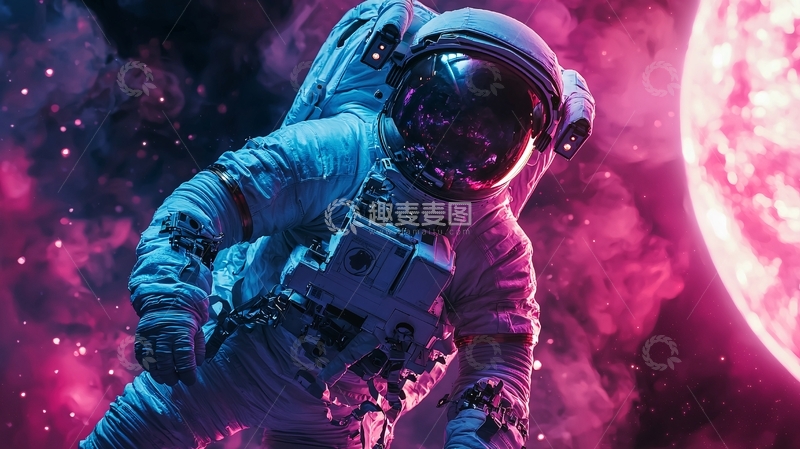高清大图下载【趣麦麦图】太空宇航员