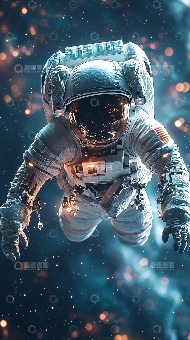 高清大图下载【趣麦麦图】太空宇航员
