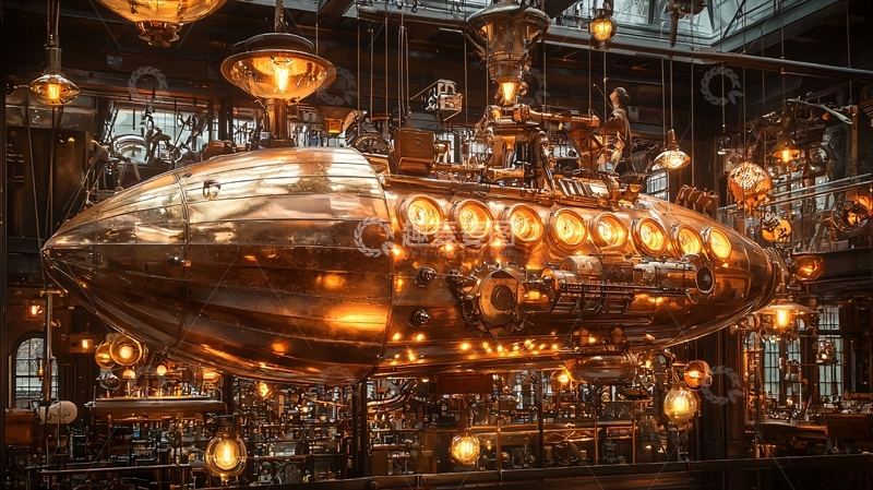 高清大图下载【趣麦麦图】蒸汽朋克风格酒吧