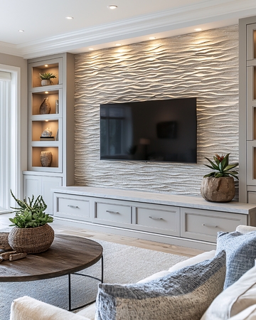 现代简约电视背景墙