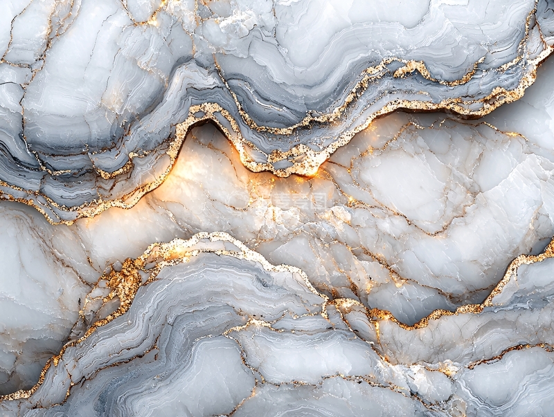 高清大图下载【趣麦麦图】灰色大理石纹理金箔背景
