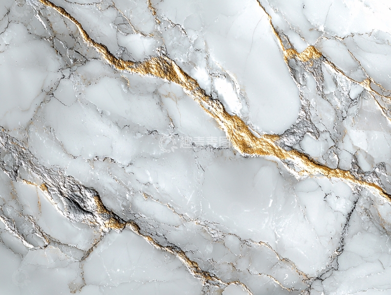 高清大图下载【趣麦麦图】白色大理石金线纹理