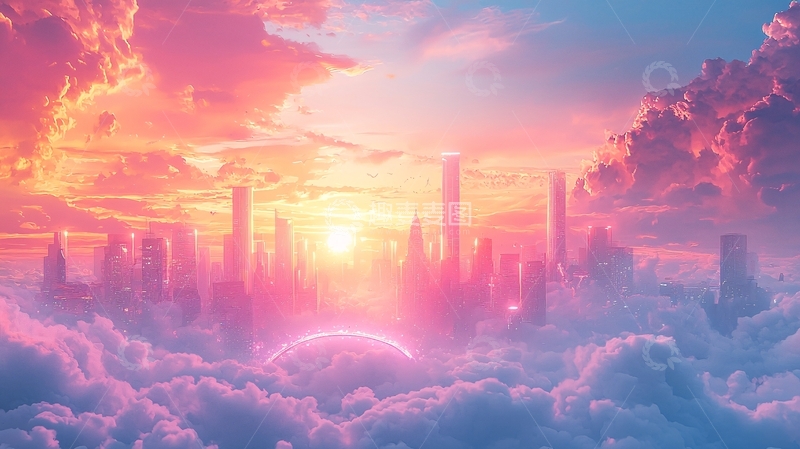 高清大图下载【趣麦麦图】梦幻城市