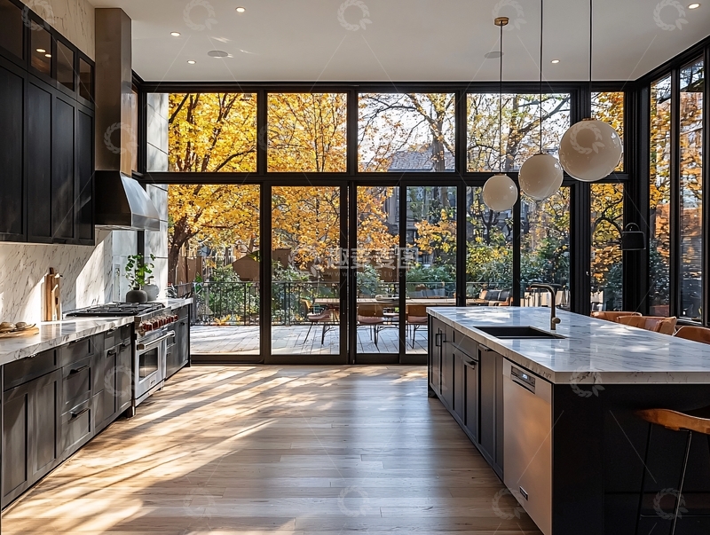 高清大图下载【趣麦麦图】现代厨房设计1