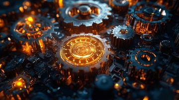 发光齿轮机械装置