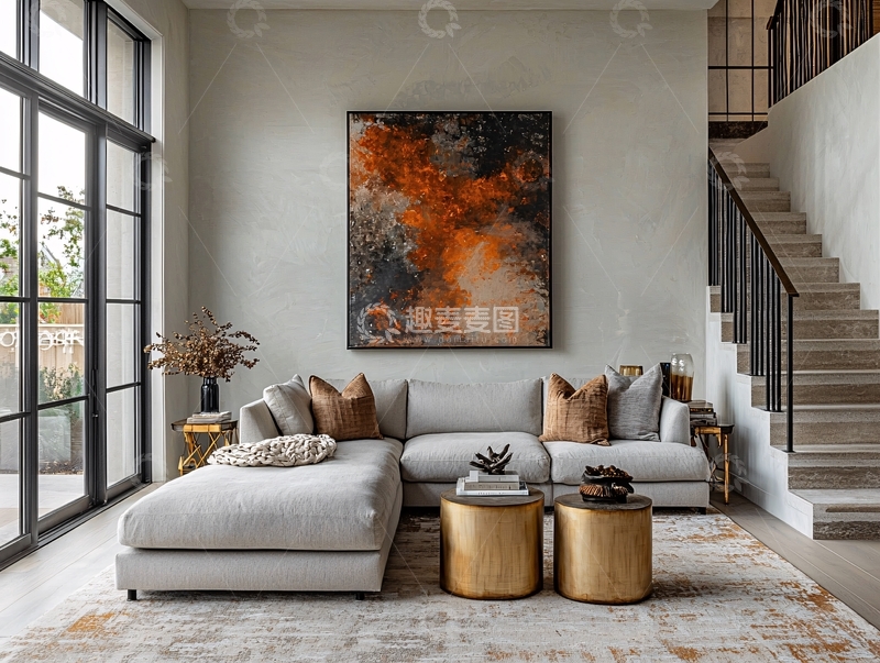 高清大图下载【趣麦麦图】现代简约客厅