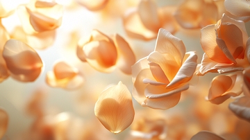 飘舞的玫瑰花瓣