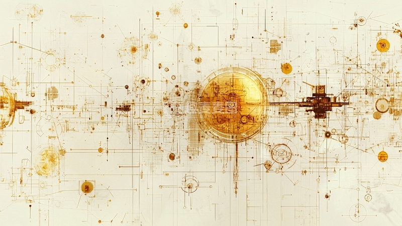 高清大图下载【趣麦麦图】抽象金色宇宙图