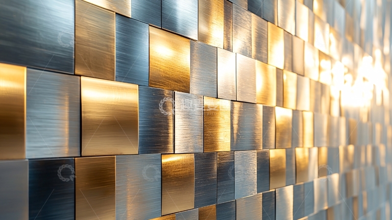 高清大图下载【趣麦麦图】金属方块墙面