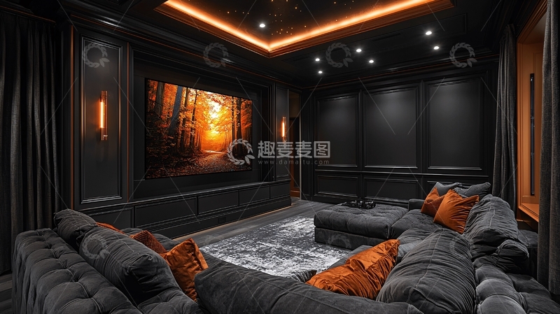 高清大图下载【趣麦麦图】暗黑系家庭影院