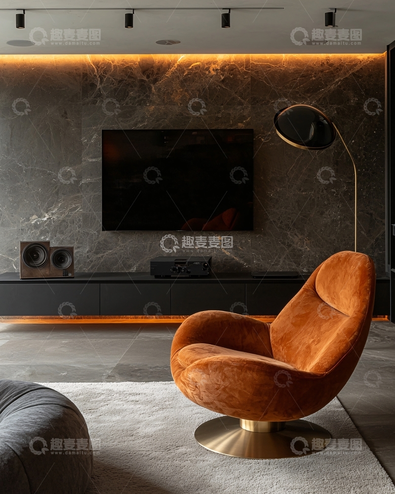 高清大图下载【趣麦麦图】现代极简家居客厅