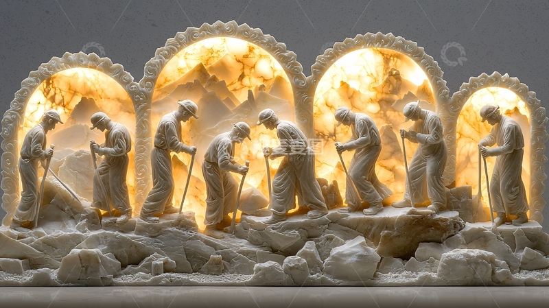 高清大图下载【趣麦麦图】光影雕塑