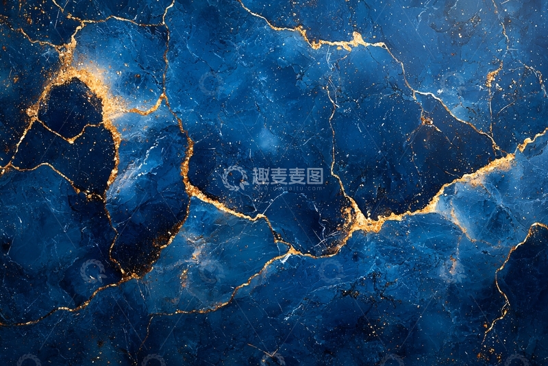 高清大图下载【趣麦麦图】深蓝色大理石纹理背景