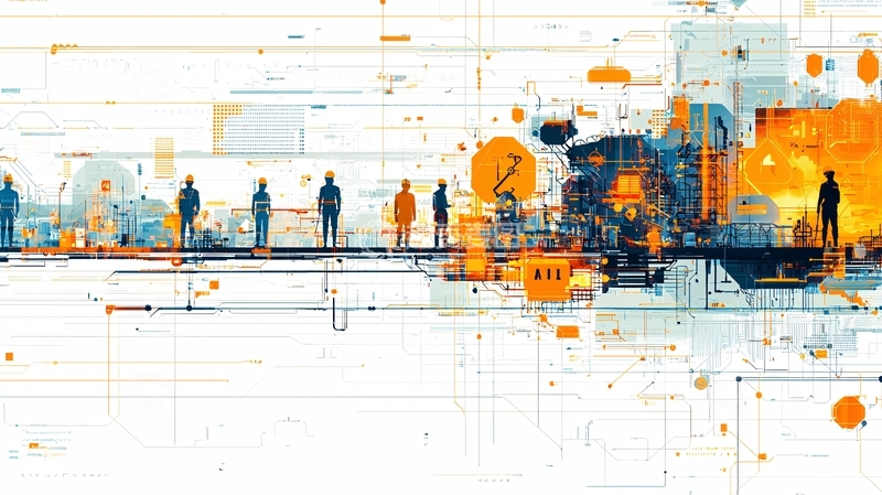 高清大图下载【趣麦麦图】抽象人物剪影科技背景