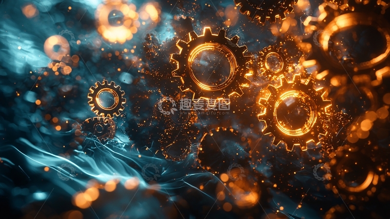 高清大图下载【趣麦麦图】金属齿轮