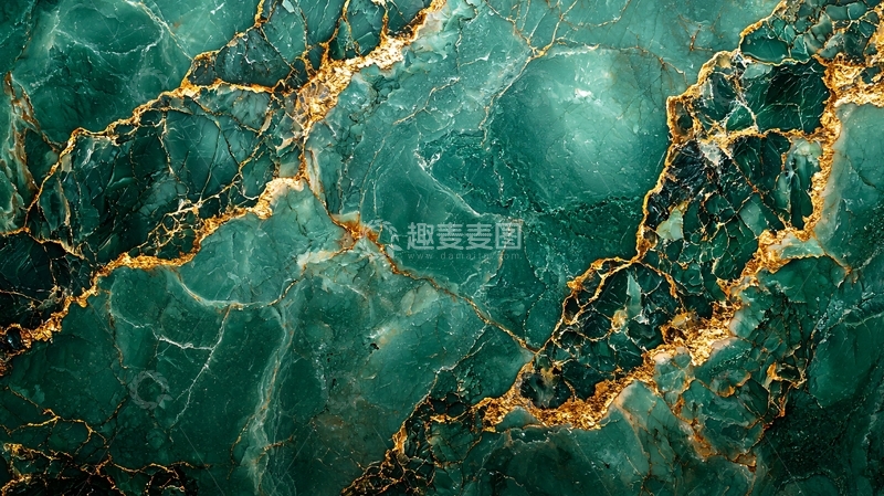 高清大图下载【趣麦麦图】墨绿色大理石纹理背景