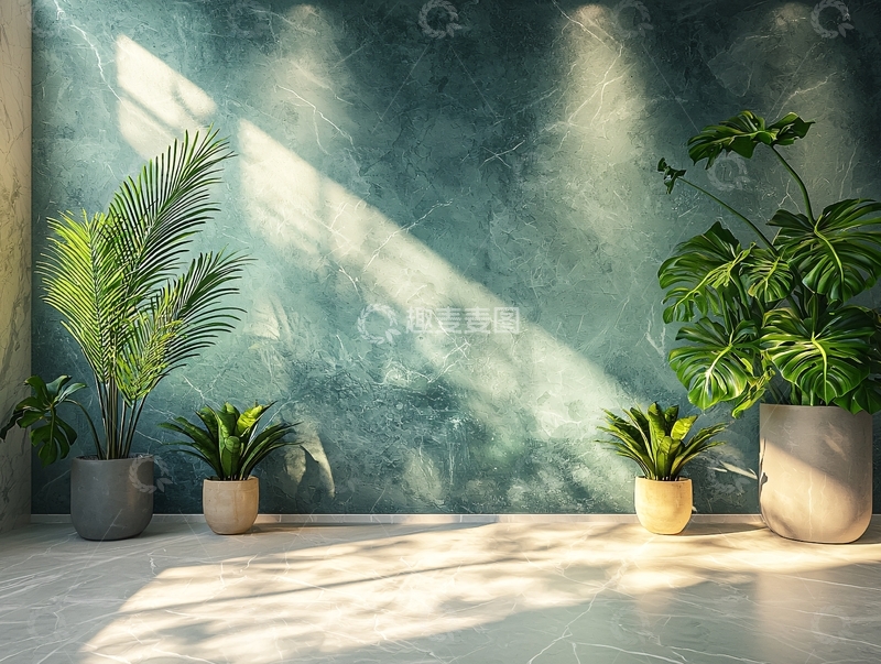 高清大图下载【趣麦麦图】绿植背景墙