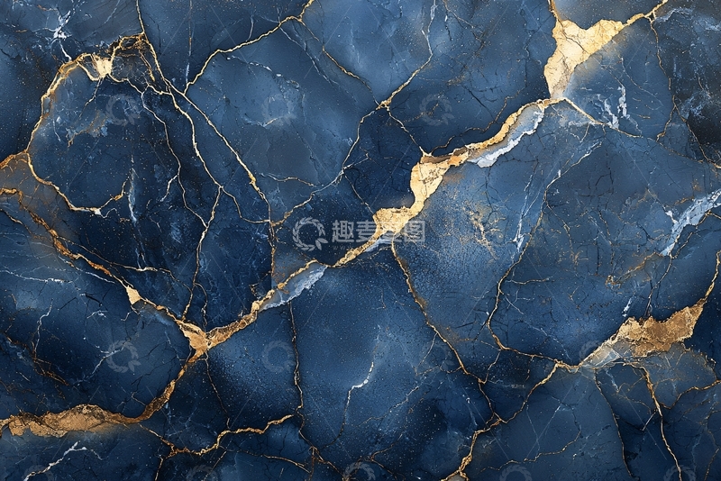 高清大图下载【趣麦麦图】深蓝金线大理石纹理