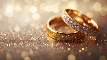 闪耀金戒璀璨婚戒