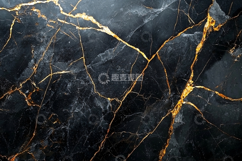 高清大图下载【趣麦麦图】黑色金色大理石纹理
