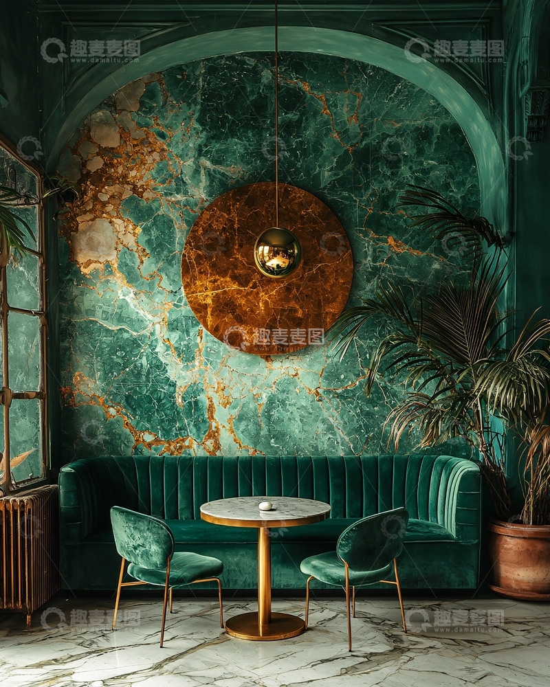 高清大图下载【趣麦麦图】蒂芙尼绿奢华空间
