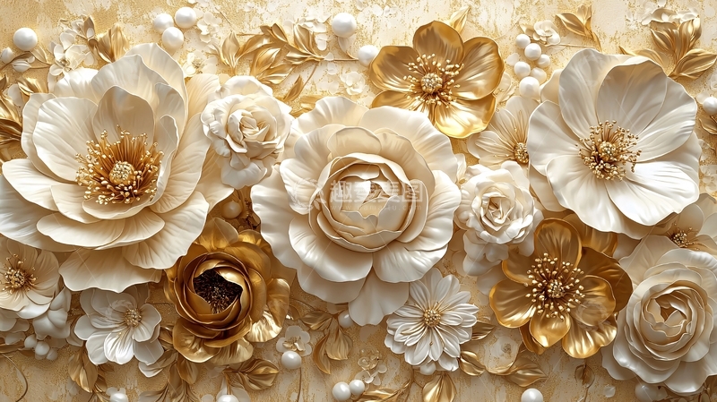 高清大图下载【趣麦麦图】立体花朵壁纸