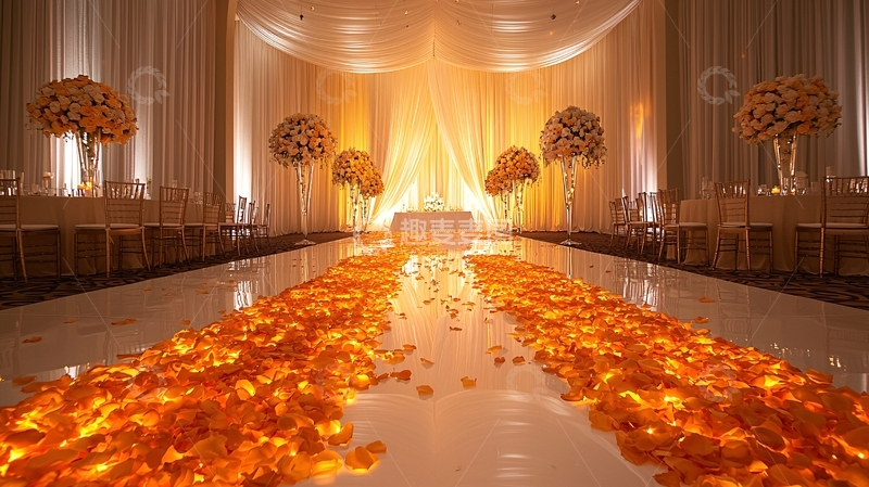 高清大图下载【趣麦麦图】奢华婚礼仪式场地布置