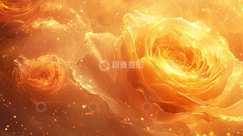 高清大图下载【趣麦麦图】金色玫瑰