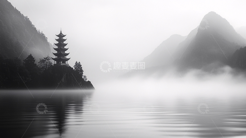 高清大图下载【趣麦麦图】水墨风