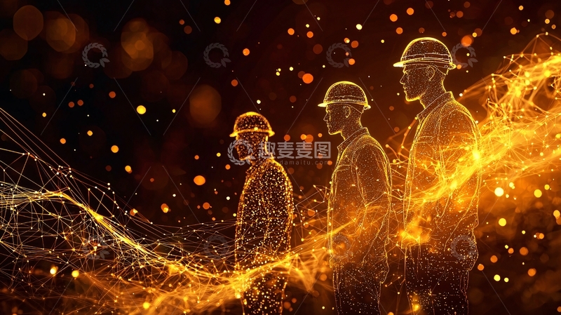 高清大图下载【趣麦麦图】光影线条工程师